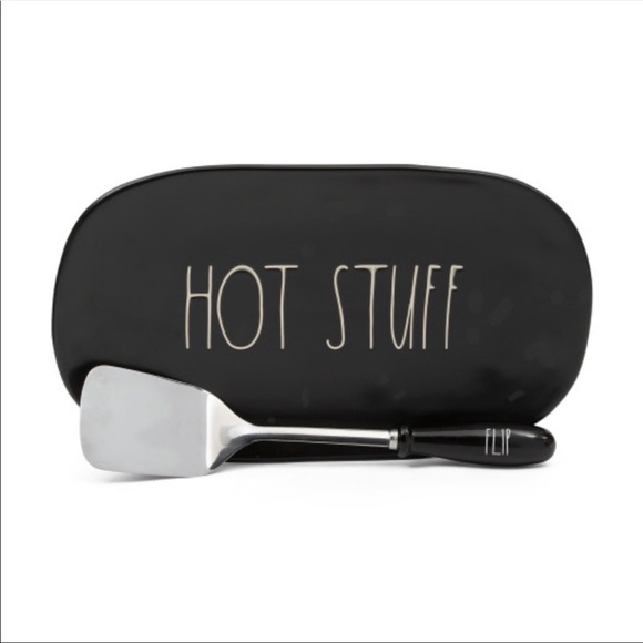 Rae Dunn Other - NWT Rae Dunn HOT STUFF Black Grill Tray & Spatula